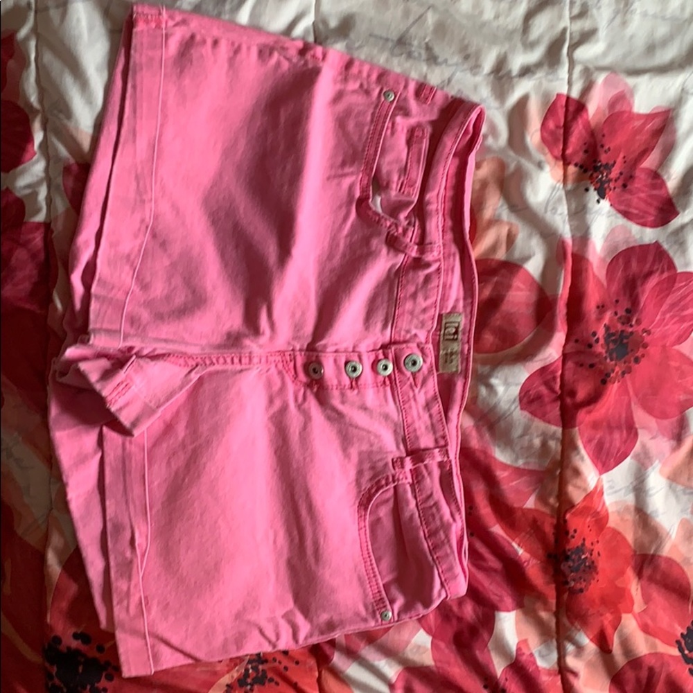 Pink Lei high waisted shorts